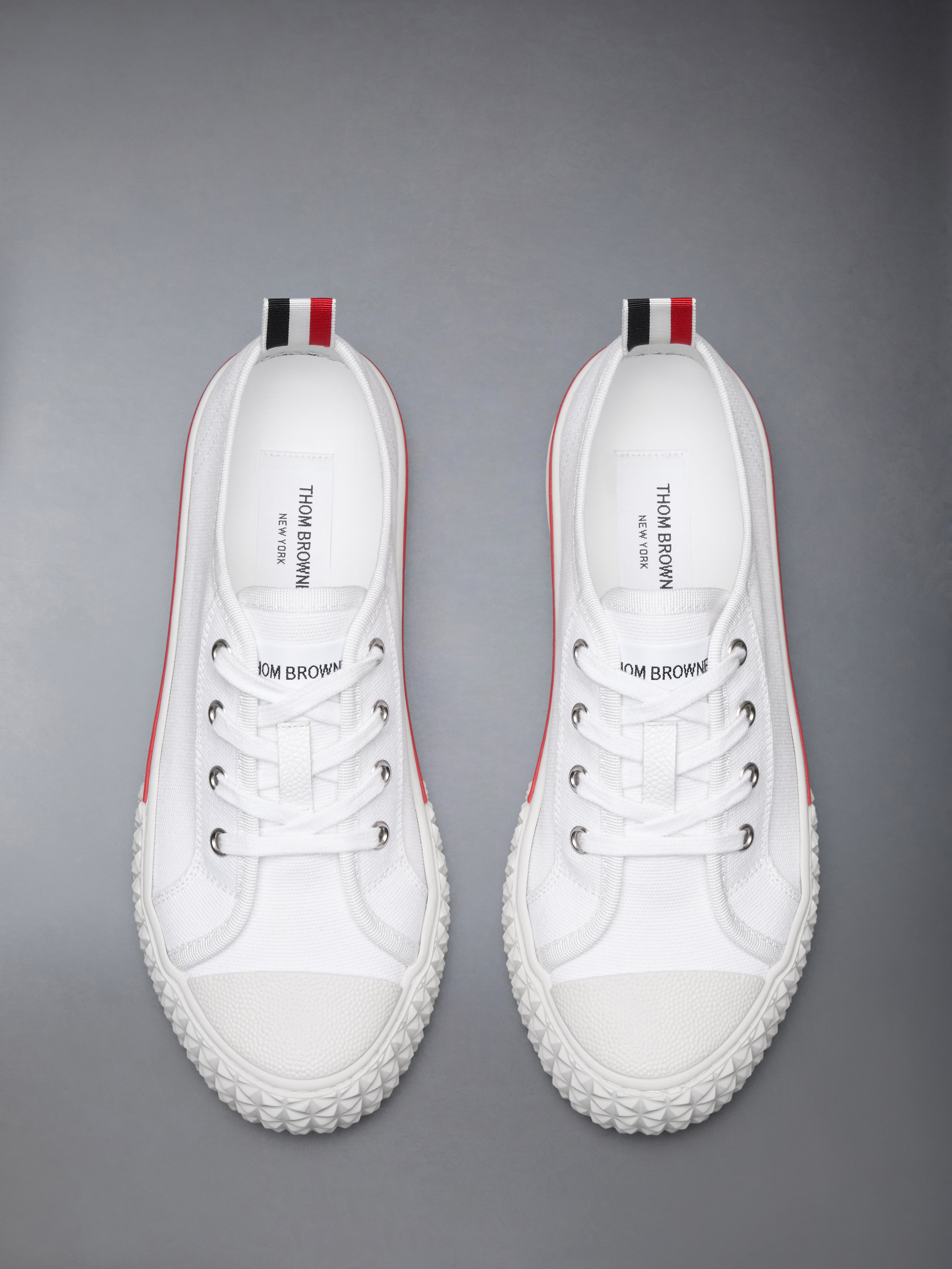 Canvas Tread Sole Collegiate Sneakers | Thom Browne
