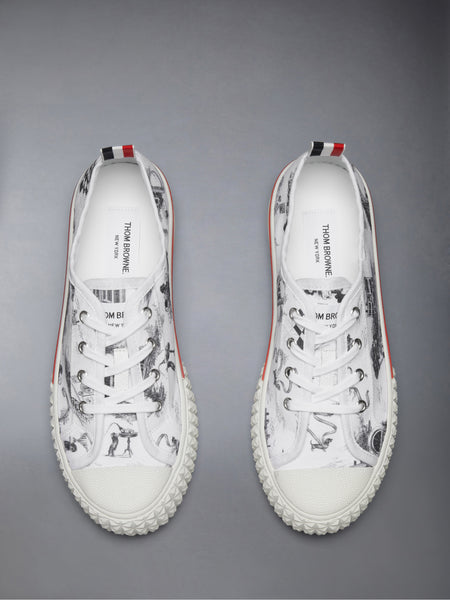 캔버스 헥터 트알 로우 톱 스니커즈 블랙/화이트