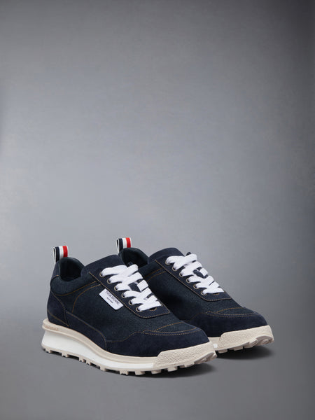 SELVEDGE DENIM TECH RUNNER SOLE ALUMNI SNEAKERS NAVY