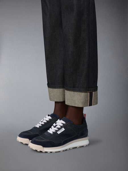 SELVEDGE DENIM TECH RUNNER SOLE ALUMNI SNEAKERS NAVY