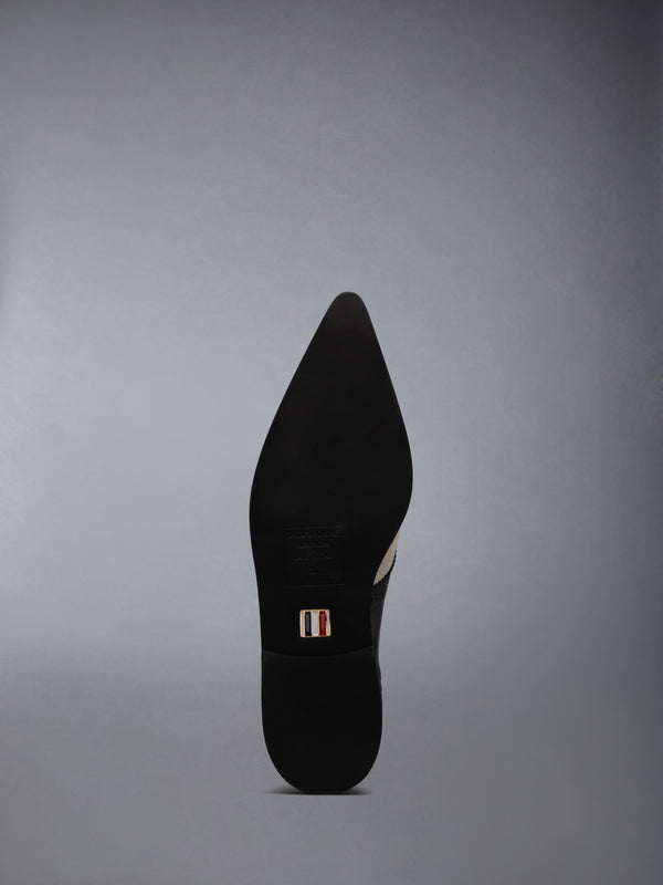 COTTON CANVAS MICRO SOLE POINTED SADDLE SHOE - image 6