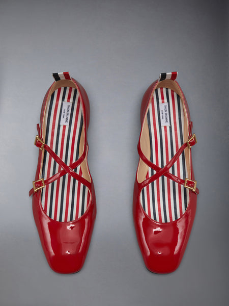 トム・ジョン バレリーナ　フラットシューズ 赤