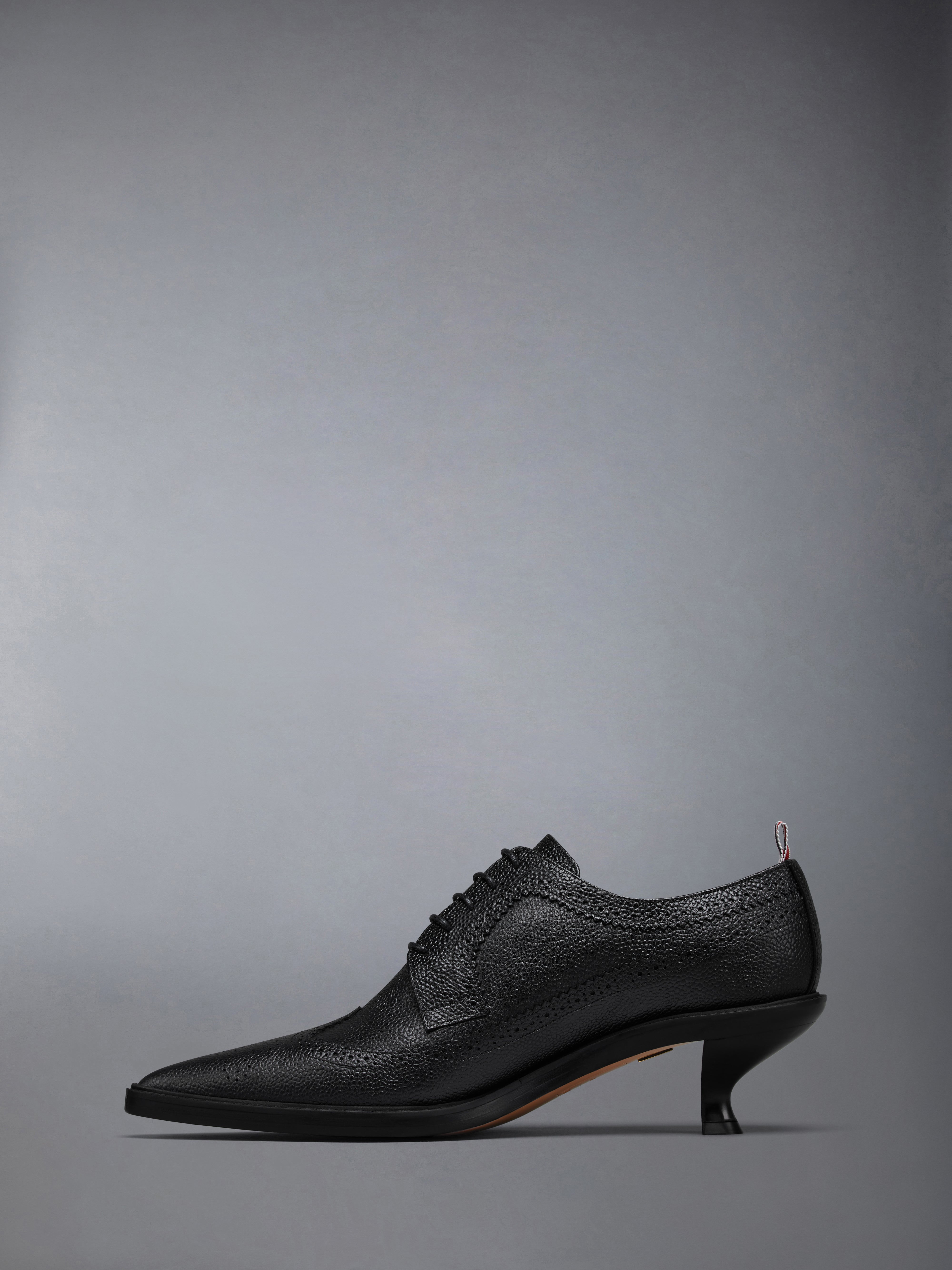 レザーソール ヒール ロングウィングチップ ブローグ | Thom Browne