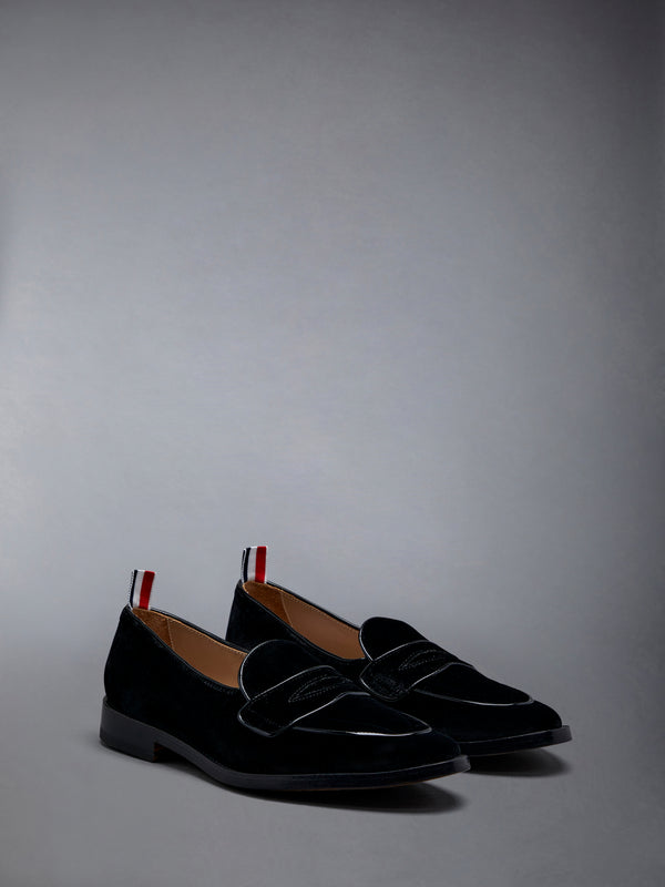Velvet Flexible Leather Sole Varsity Penny Loafer - image 2