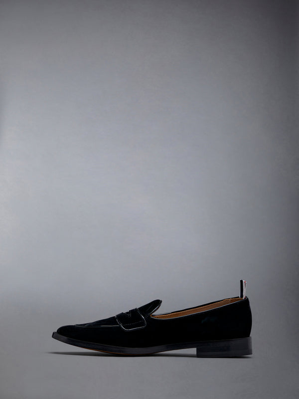 Velvet Flexible Leather Sole Varsity Penny Loafer - image 3