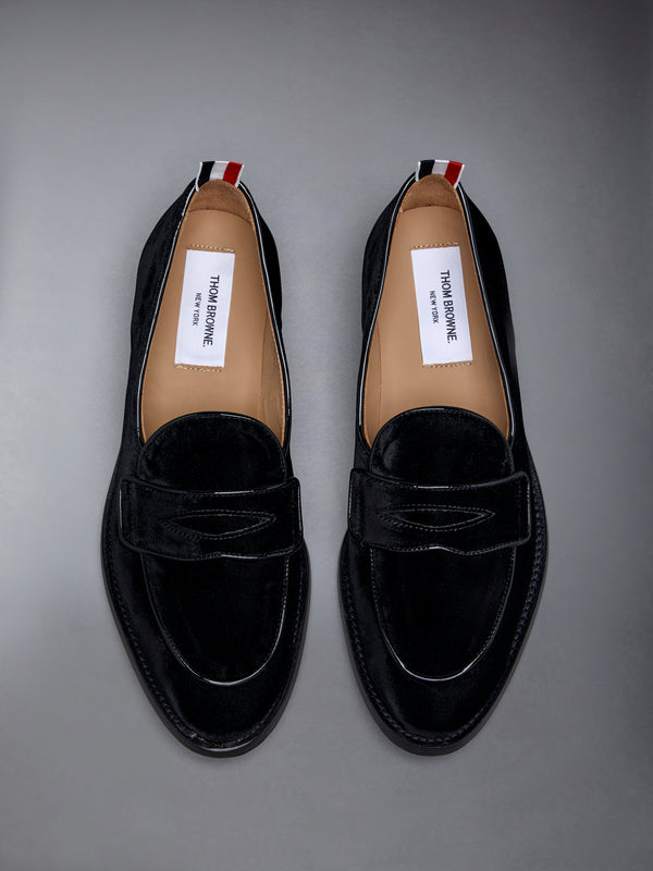 Velvet Flexible Leather Sole Varsity Penny Loafer - image 4