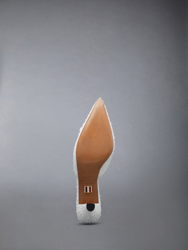 TWEED PEARL CURVED HEEL MULE - image 6