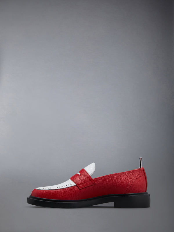 Pebble Grain Leather Penny Loafer - image 3