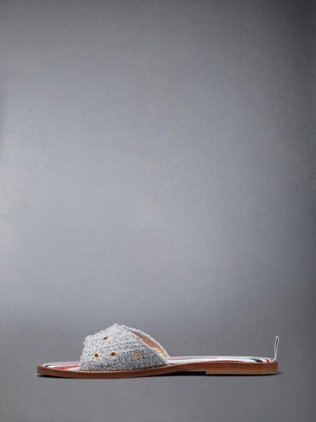 ツイード アンカーボタン クラッケット ミディアム グレー