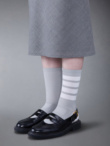 SPAZZOLATO SLINGBACK PENNY LOAFER BLACK