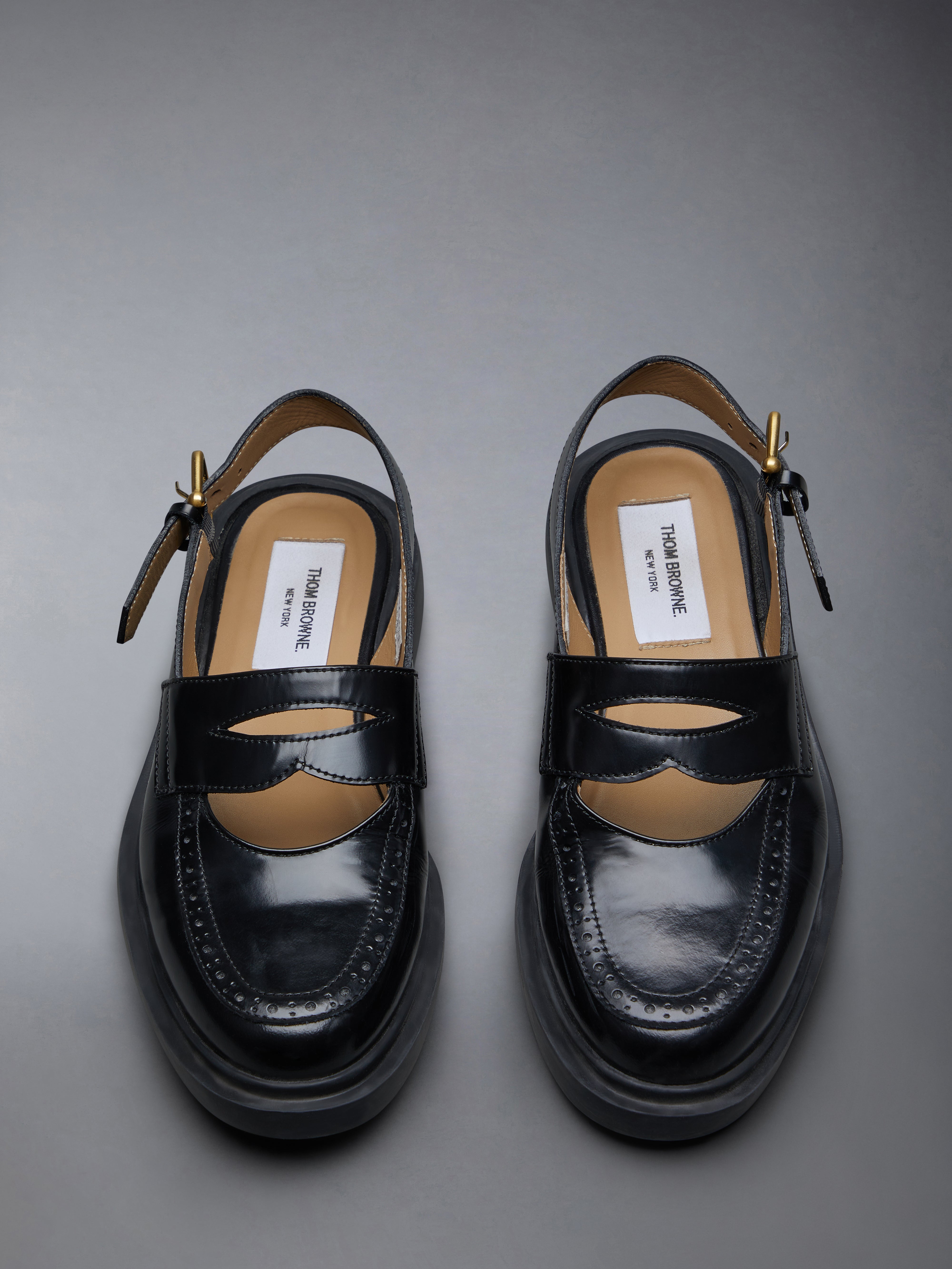 Spazzolato Slingback Penny Loafer | Thom Browne