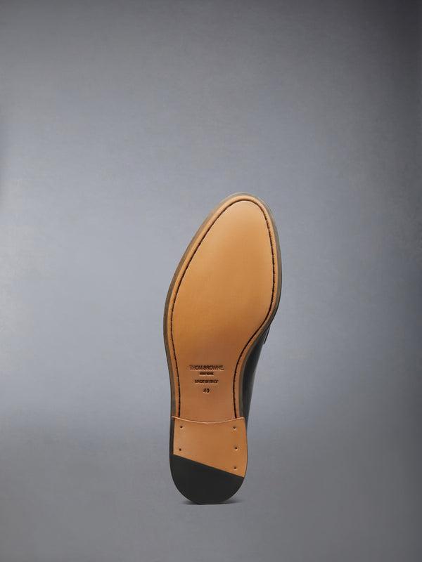 CALF LEATHER SOLE PLEATED VARSITY LOAFER MULE - image 5