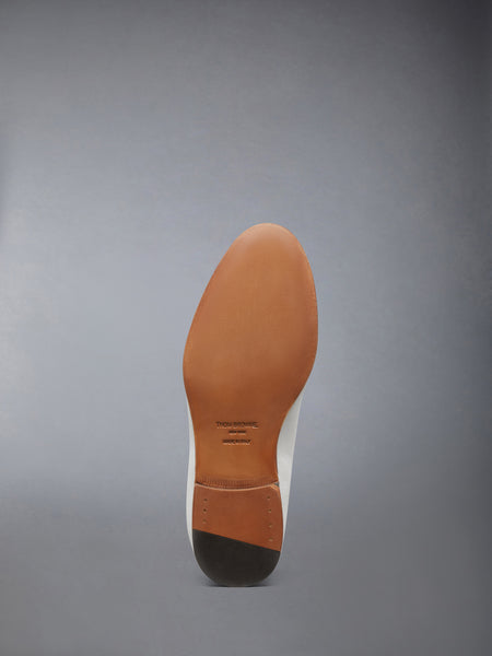 SUEDE FLEX LEATHER SOLE BOAT SHOE WHITE
