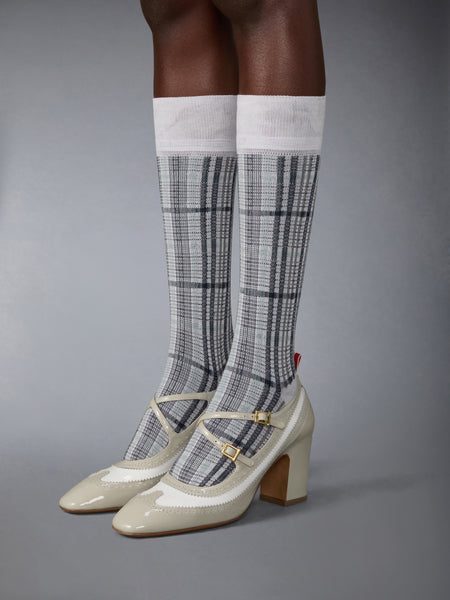 LEATHER CRISS CROSS THOM JOHN 75MM KHAKI/WHITE