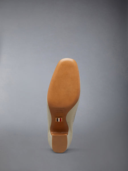 LEATHER CRISS CROSS THOM JOHN 75MM KHAKI/WHITE