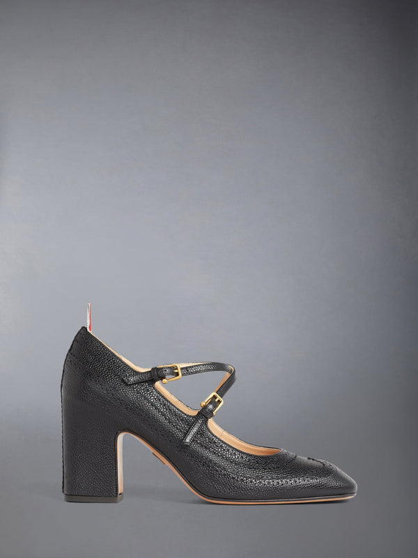 PEBBLE GRAIN CRISS CROSS THOM JOHN 75MM HEEL