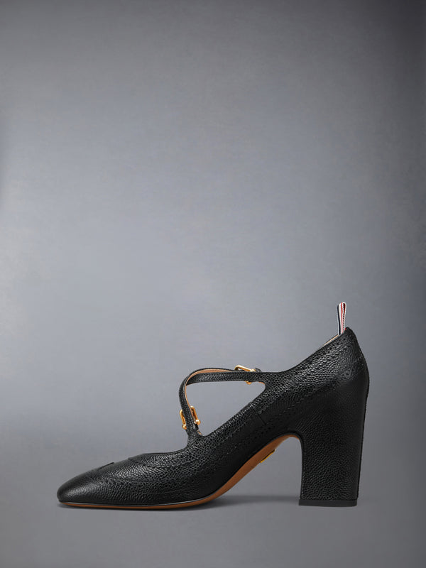 PEBBLE GRAIN CRISS CROSS THOM JOHN 75MM HEEL - image 3