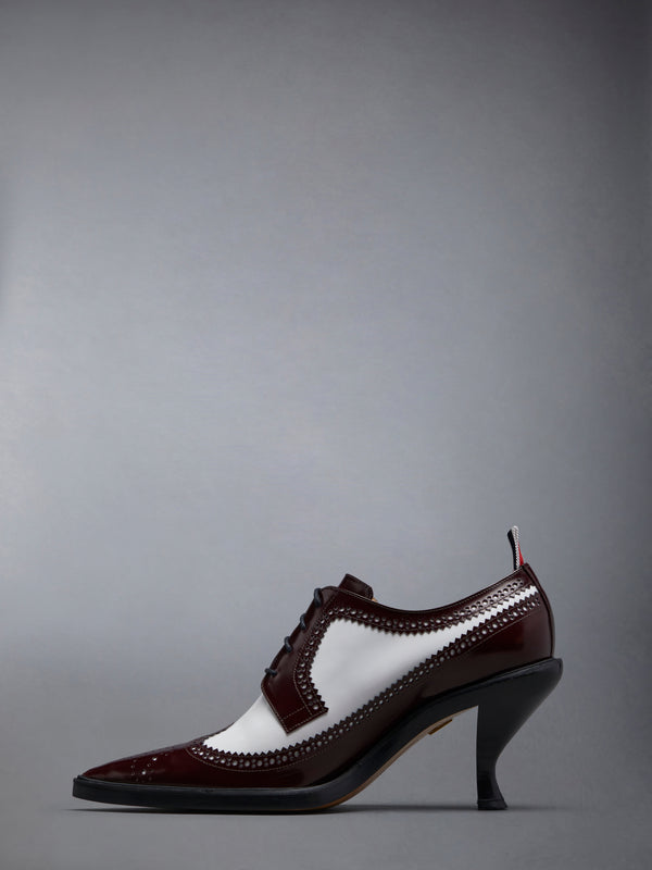 SOFT SPAZZOLATO LONGWING SPECTATOR BROGUE HEEL 75MM - image 3