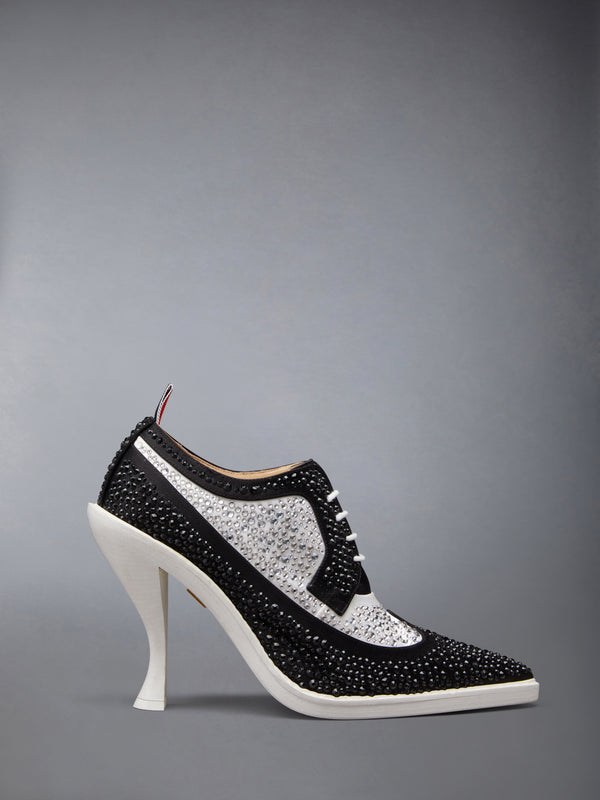 SWAROVSKI SATIN HEELED LONGWING BROGUE - featured image