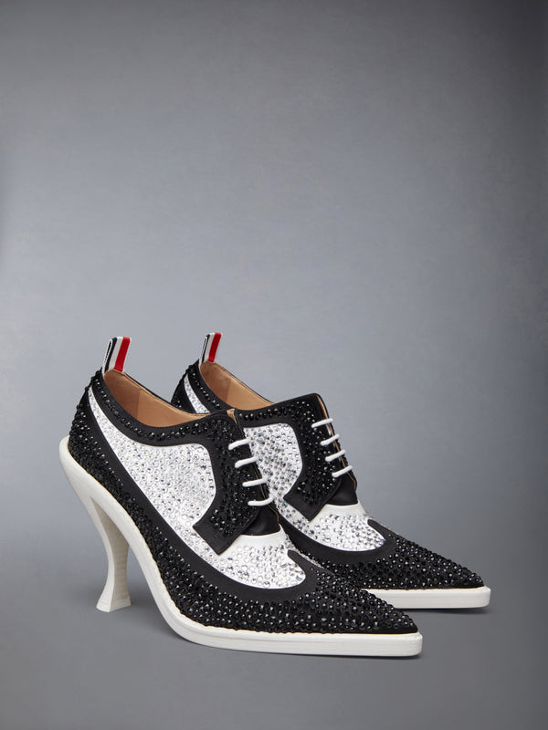 SWAROVSKI SATIN HEELED LONGWING BROGUE - image 2