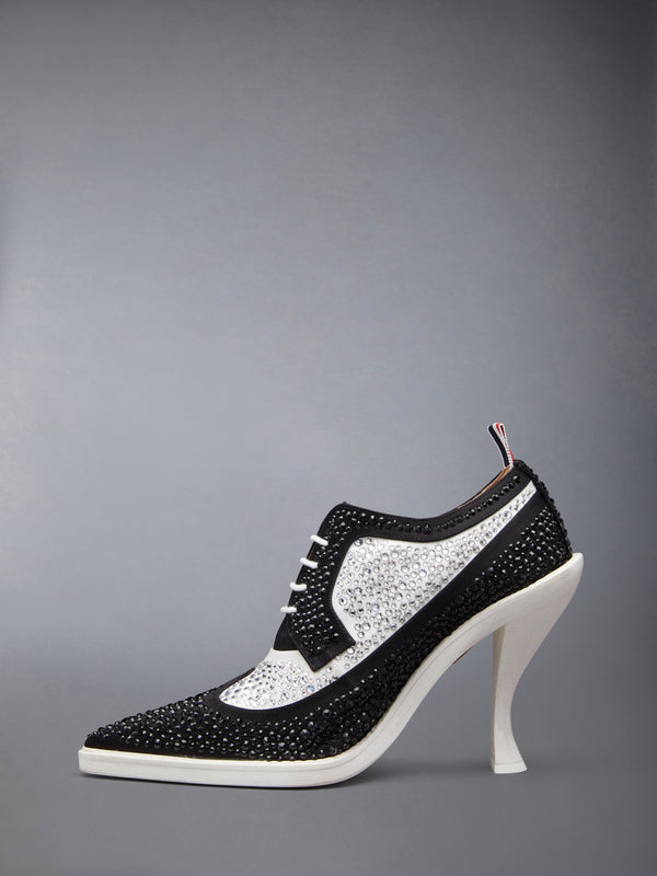 SWAROVSKI SATIN HEELED LONGWING BROGUE - image 3
