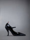 SOFT PATENT POINTED THOM JOHN HEEL 105MM - BLACK