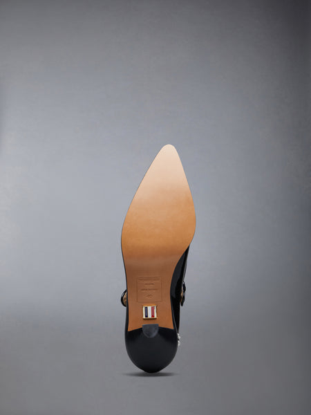 PEARLED PATENT THOM JOHN BROGUE BLACK