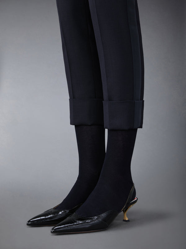 SMOOTH CALF WINGTIP SLINGBACK HEEL 50MM - image 4