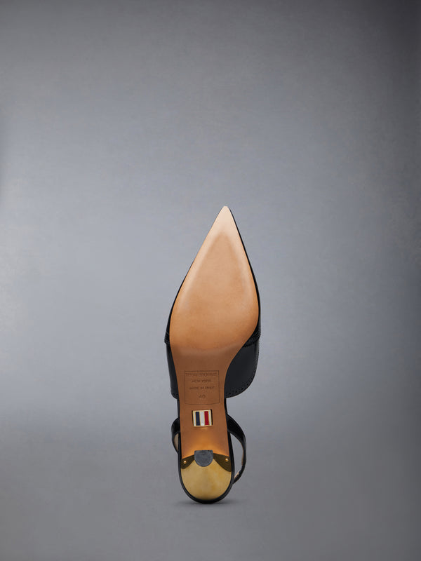 SMOOTH CALF WINGTIP SLINGBACK HEEL 50MM - image 6