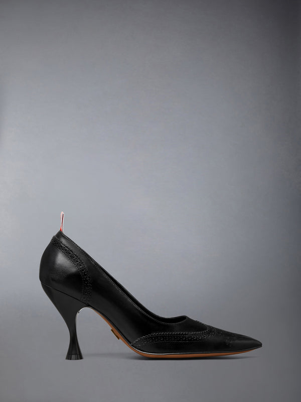 LEATHER WINGTIP PUMP 90MM - featured image