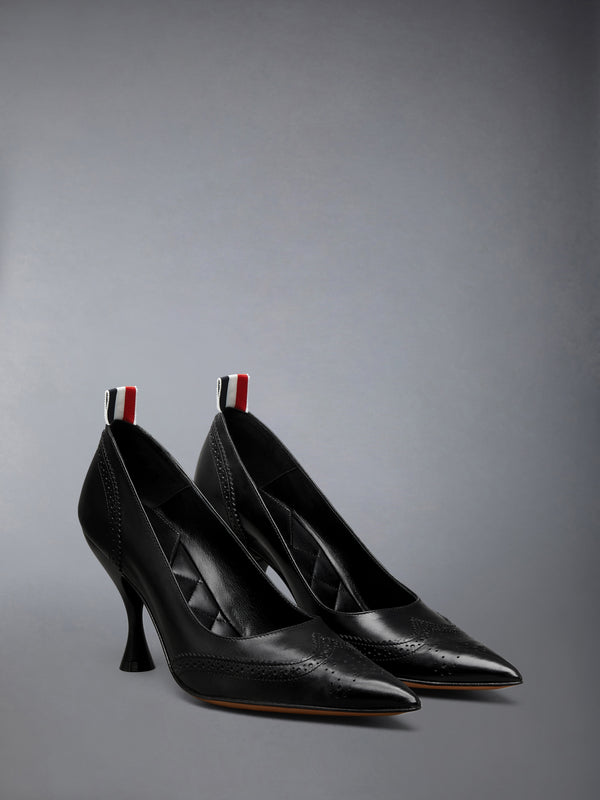 LEATHER WINGTIP PUMP 90MM - image 2