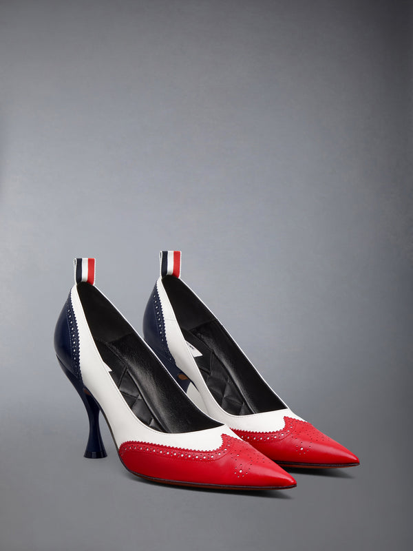 LEATHER WINGTIP PUMP 90MM - image 2