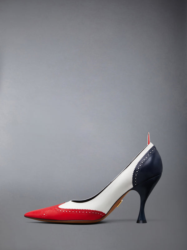 LEATHER WINGTIP PUMP 90MM - image 3