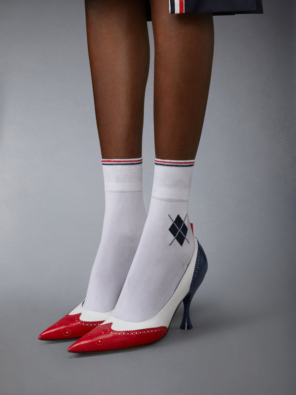 LEATHER WINGTIP PUMP 90MM - image 4