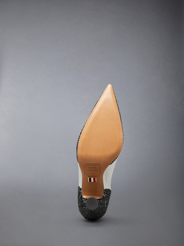 CRYSTAL STRASS WINGTIP PUMP 105MM - image 6