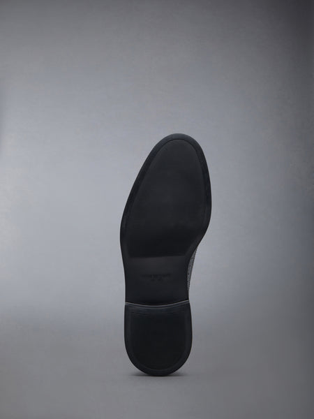 Pebble Grain Leather Longwing Brogue DARK GREY