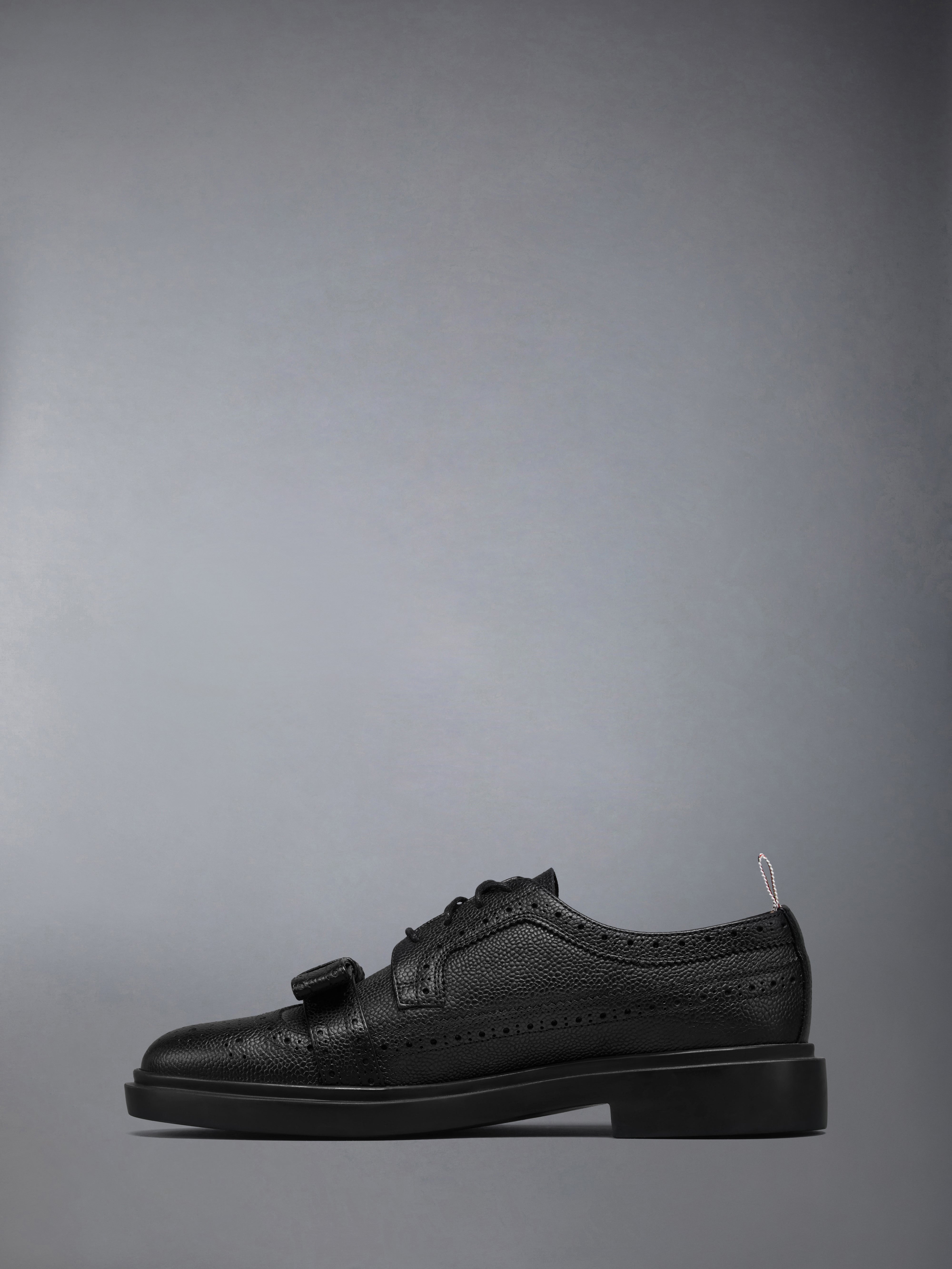 希望額変更中✨ THOM BROWNE クラシック ロングウィング ブローグ ペブルグレイン 軽量ラバーソール ボウ ロングウィング ブローグ