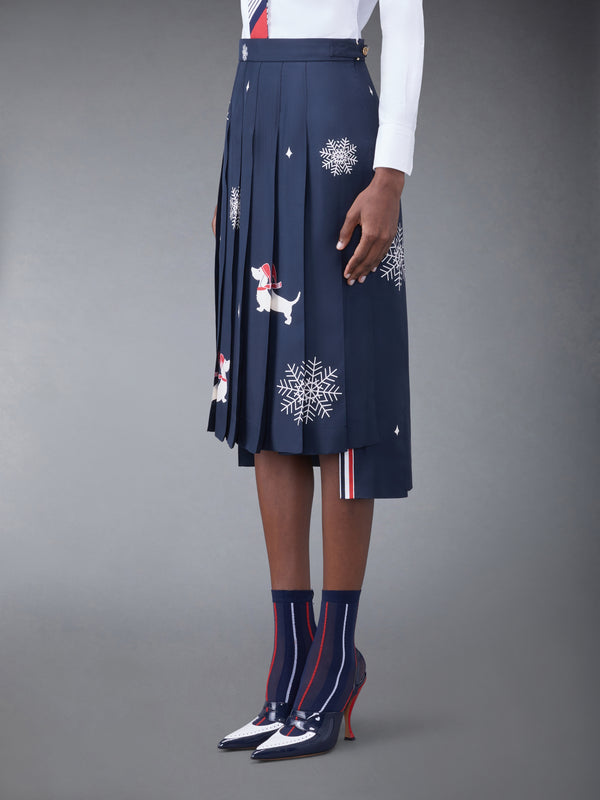 HOLIDAY SILK CLASSIC PLEATED SKIRT - image 2