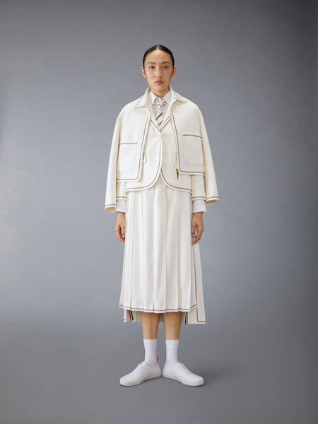 CLASSIC CASHMERE PLEATED SKIRT
