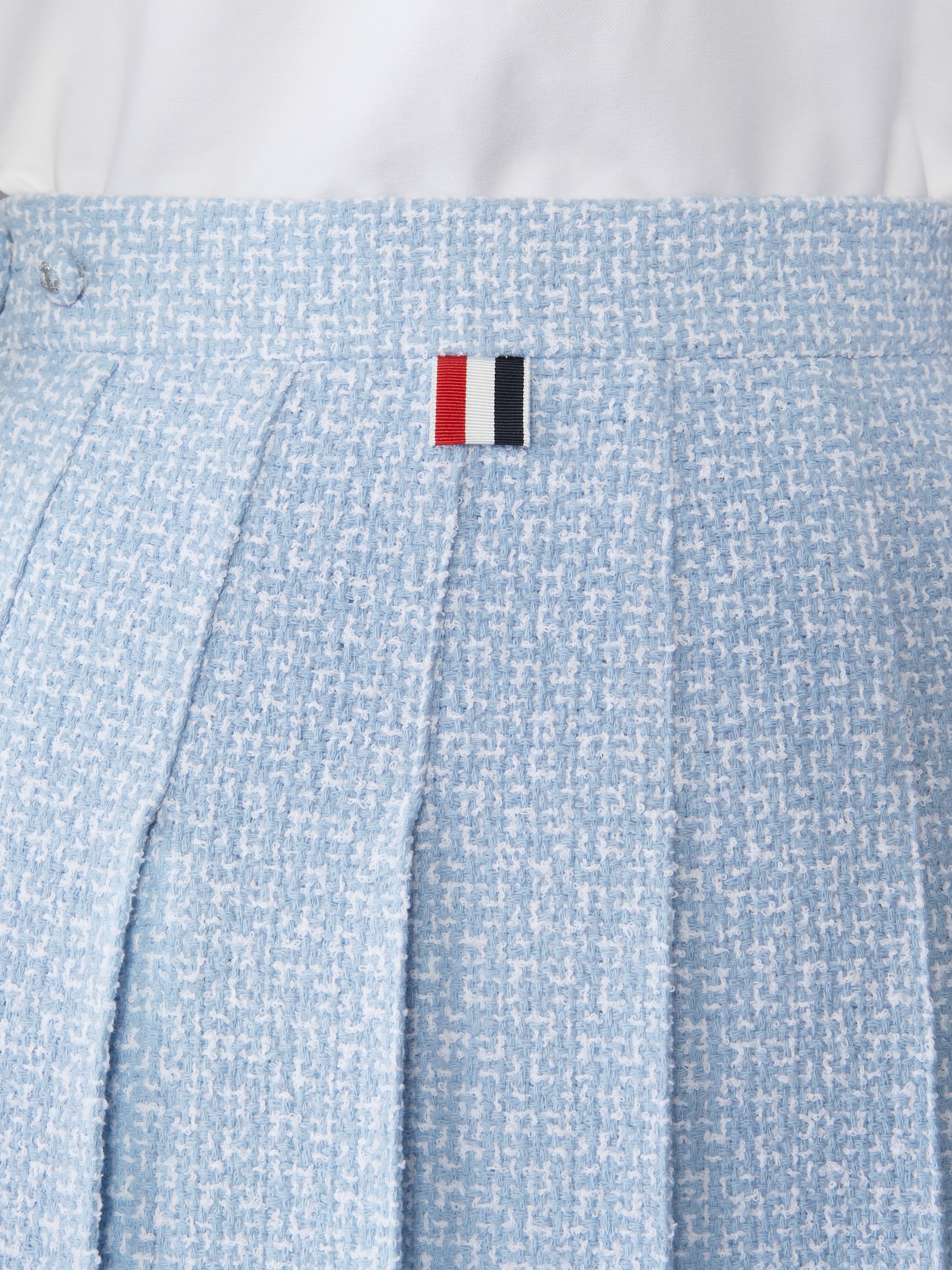 ソリッドツイード 膝丈プリーツスカート | Thom Browne