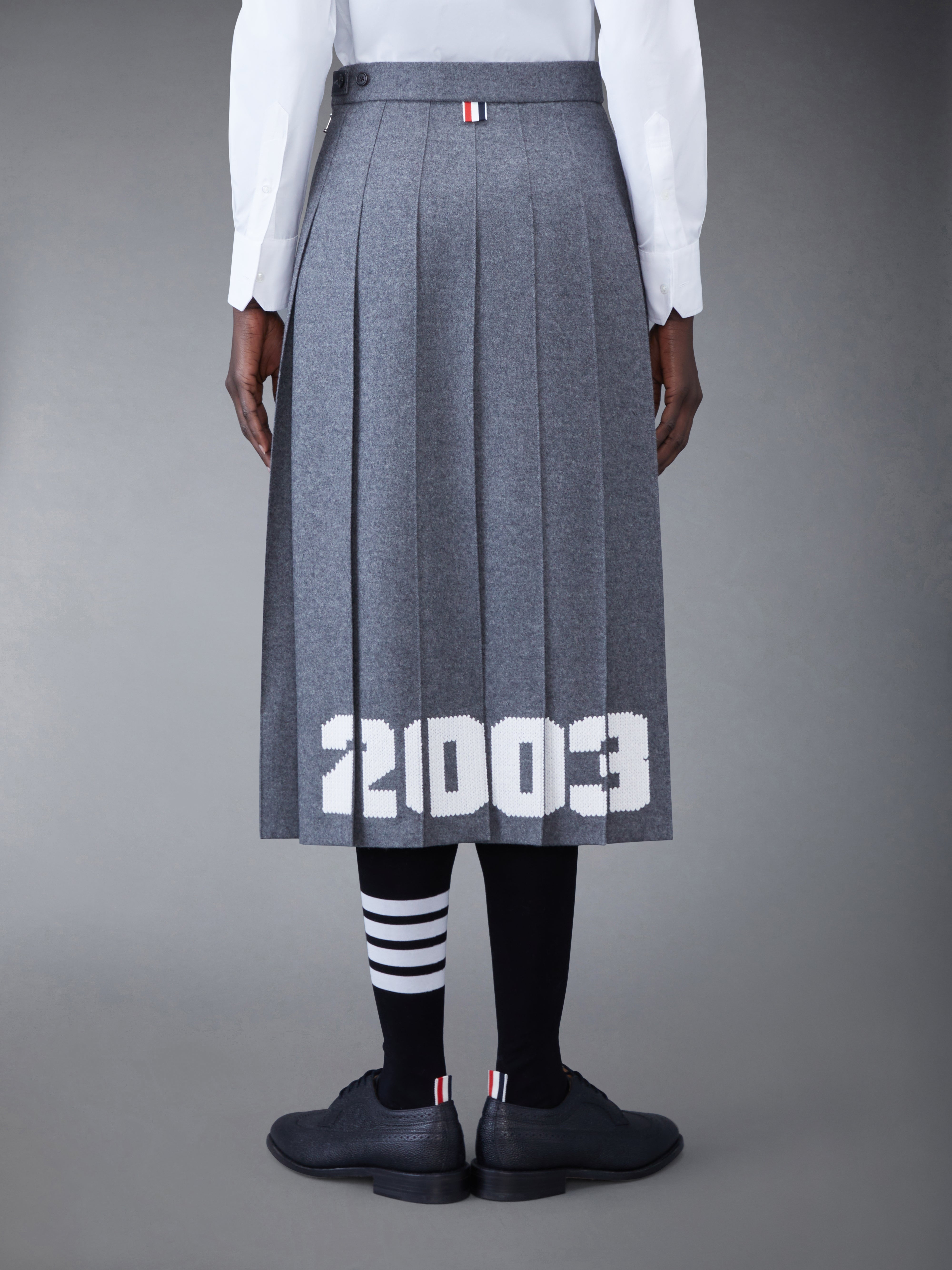 ウールフランネル 2003 クラシック プリーツスカート | Thom Browne