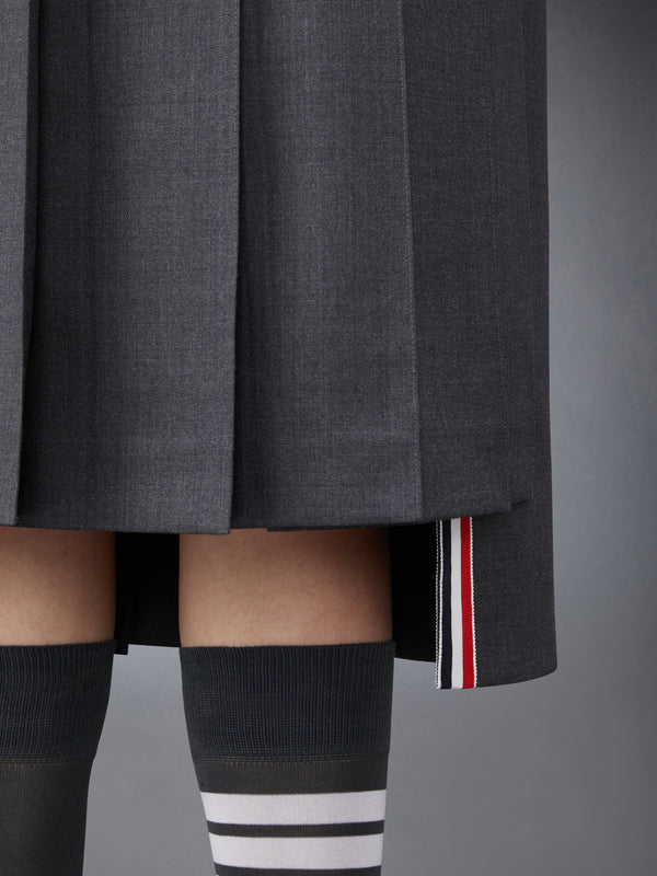 TWILL MIDI PLEATED SKIRT - image 5