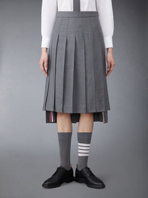 TWILL MIDI PLEATED SKIRT - featured image