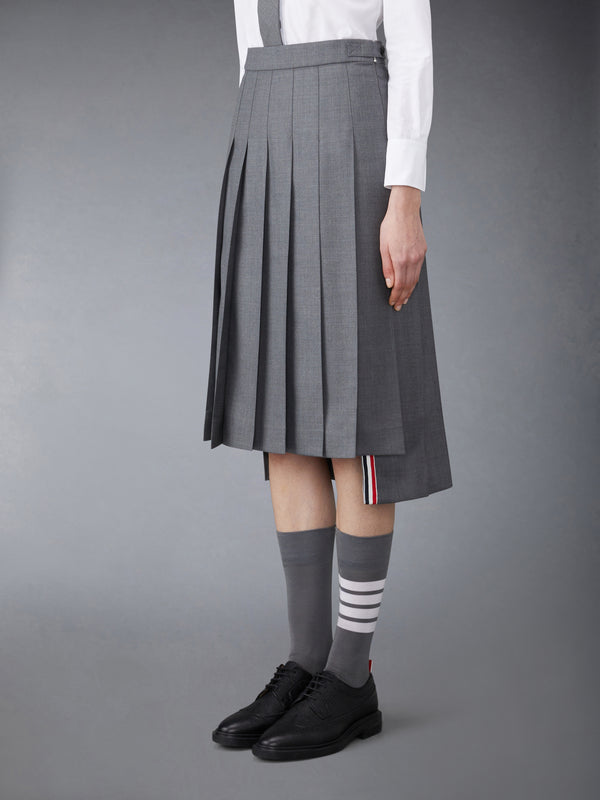 TWILL MIDI PLEATED SKIRT - image 2