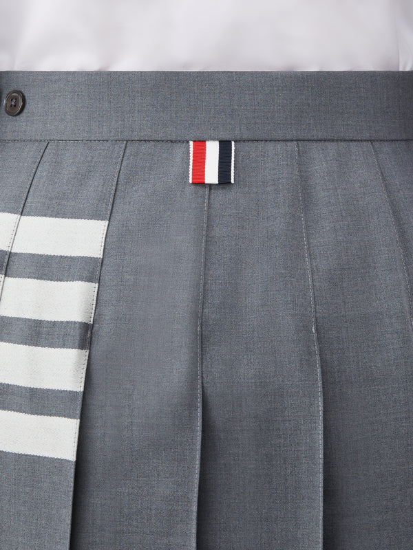 PLAIN WEAVE 4-BAR MIDI PLEATED SKIRT - image 6