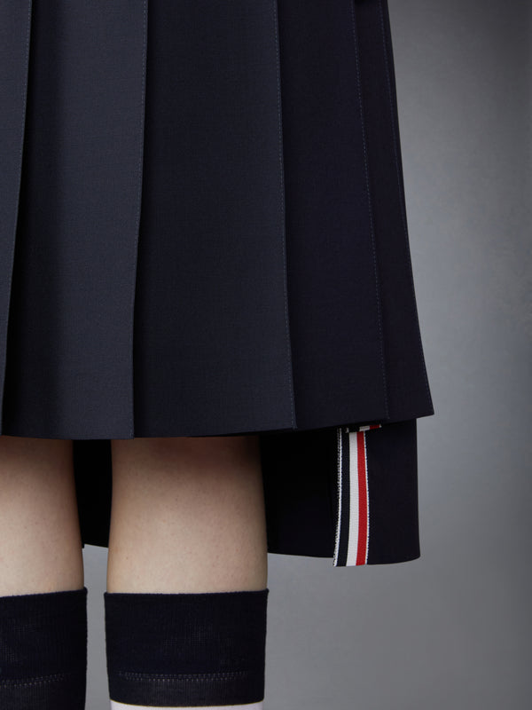 PLAIN WEAVE 4-BAR MIDI PLEATED SKIRT - image 5