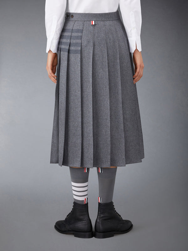 FLANNEL 4-BAR MIDI PLEATED SKIRT - image 3