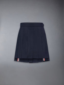 Plain Weave School Uniform Pleated Mini Skirt