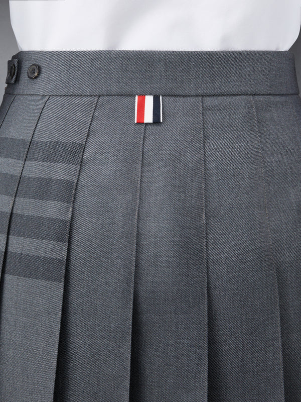 STEP TWILL SCHOOL UNIFORM 4-BAR MINI PLEATED SKIRT - image 6
