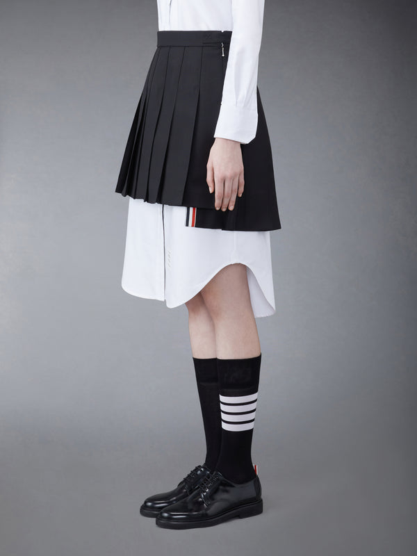 WOOL FRESCO MINI PLEATED SKIRT - image 2